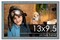 Photo Size Textured Blue Picture Frame - UV Acrylic, Foam Board Backing, Hanging Hardware